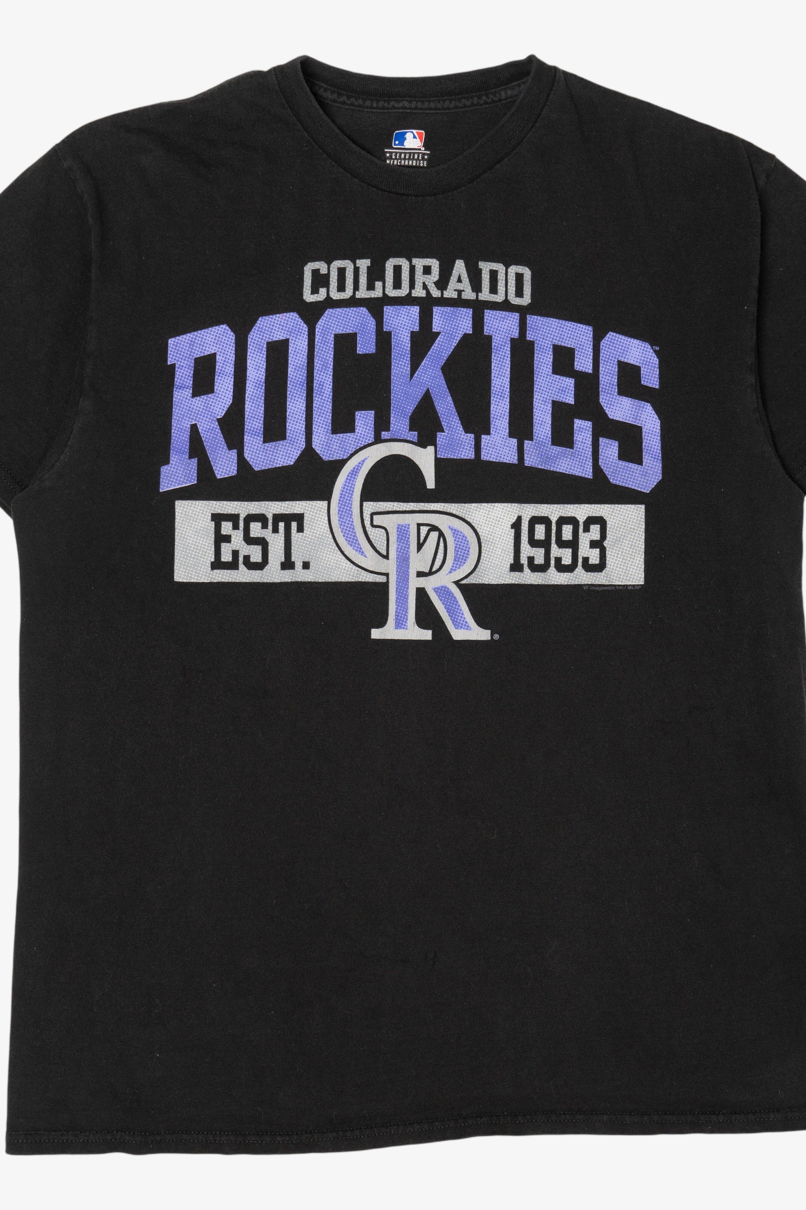 Black NBA Colorado Rockies T-Shirt (2010s)