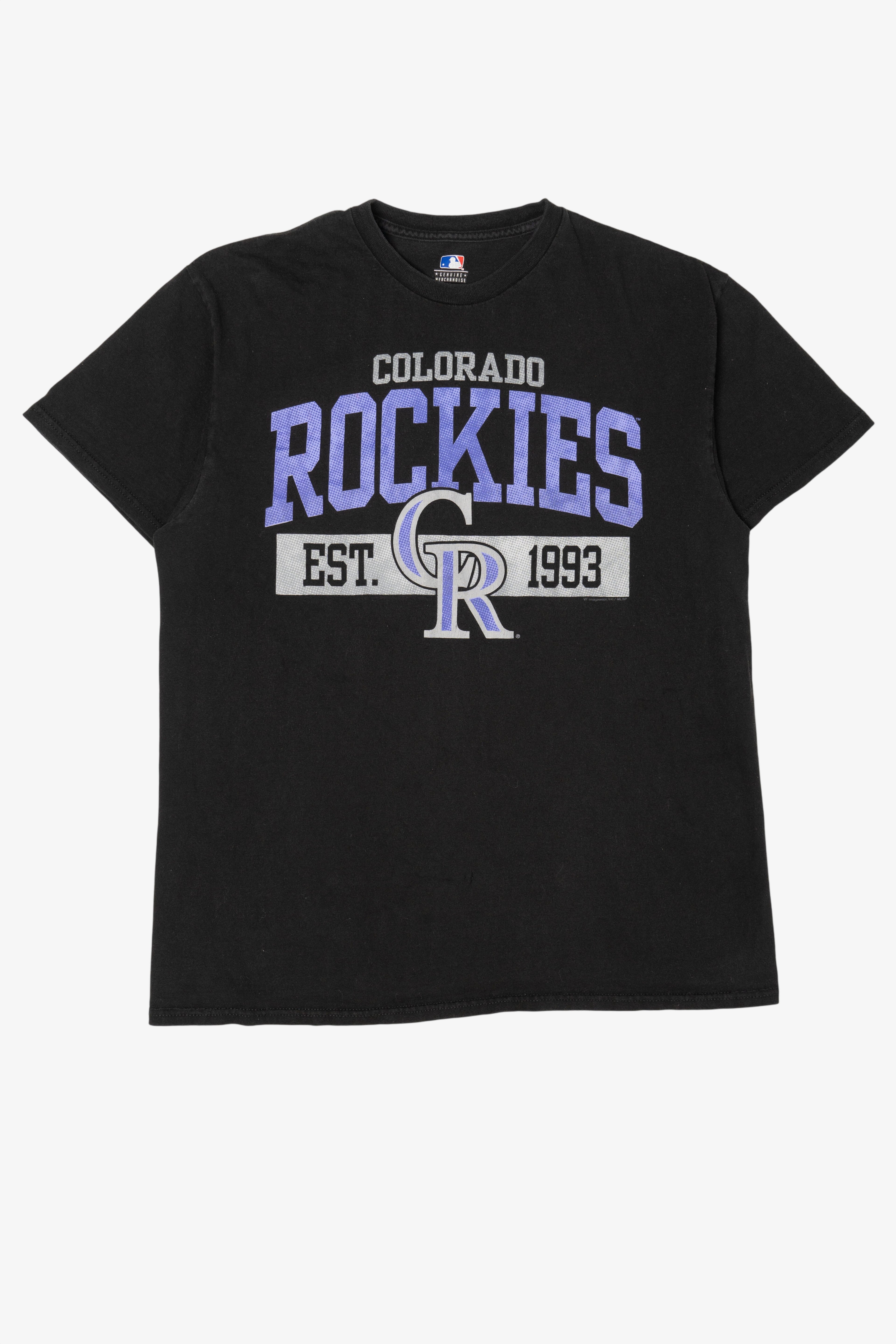 Black NBA Colorado Rockies T-Shirt (2010s)