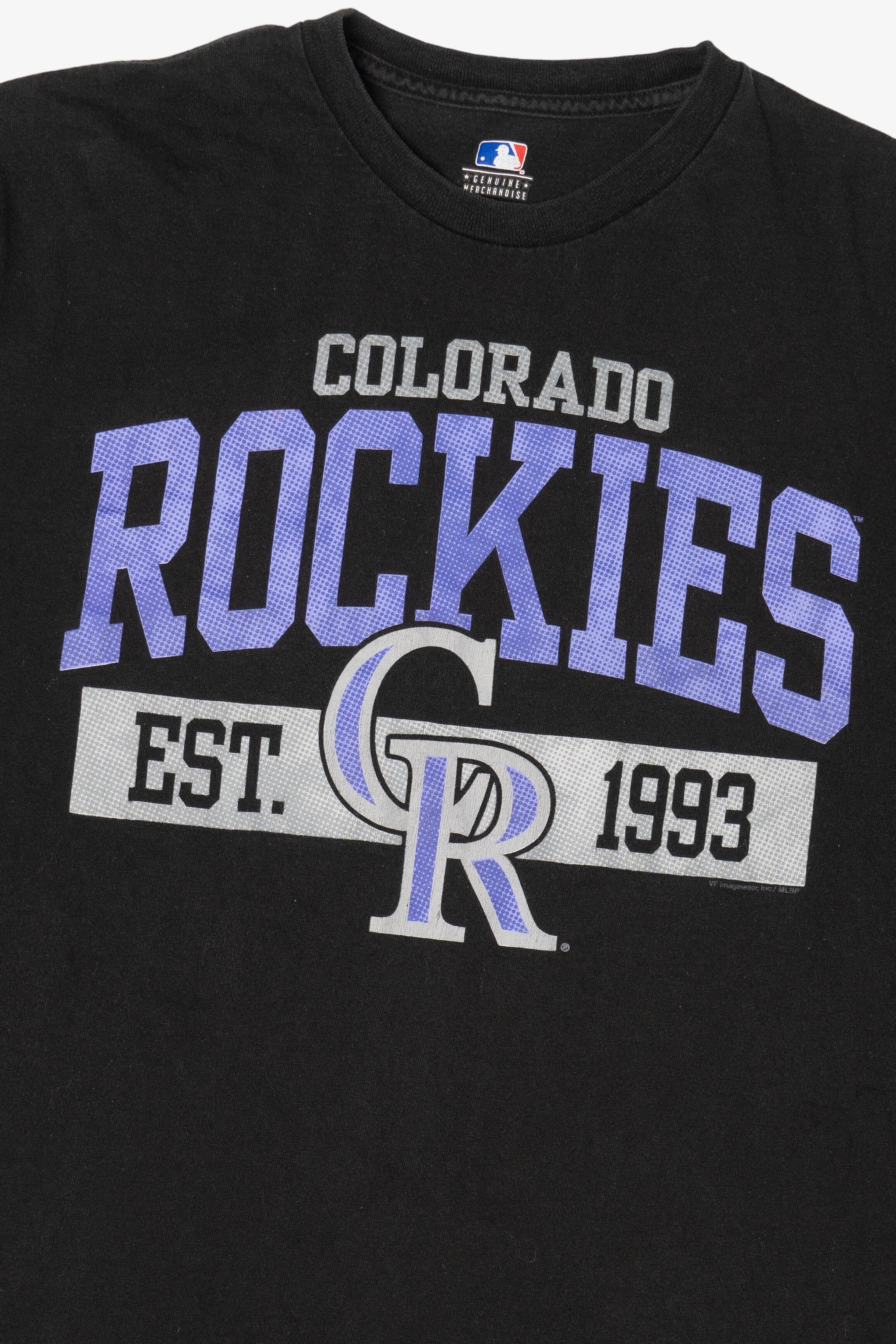 Black NBA Colorado Rockies T-Shirt (2010s)