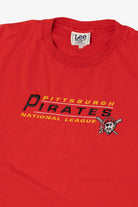 Vintage Red Pittsburgh Pirates National League T-Shirt (1990s)