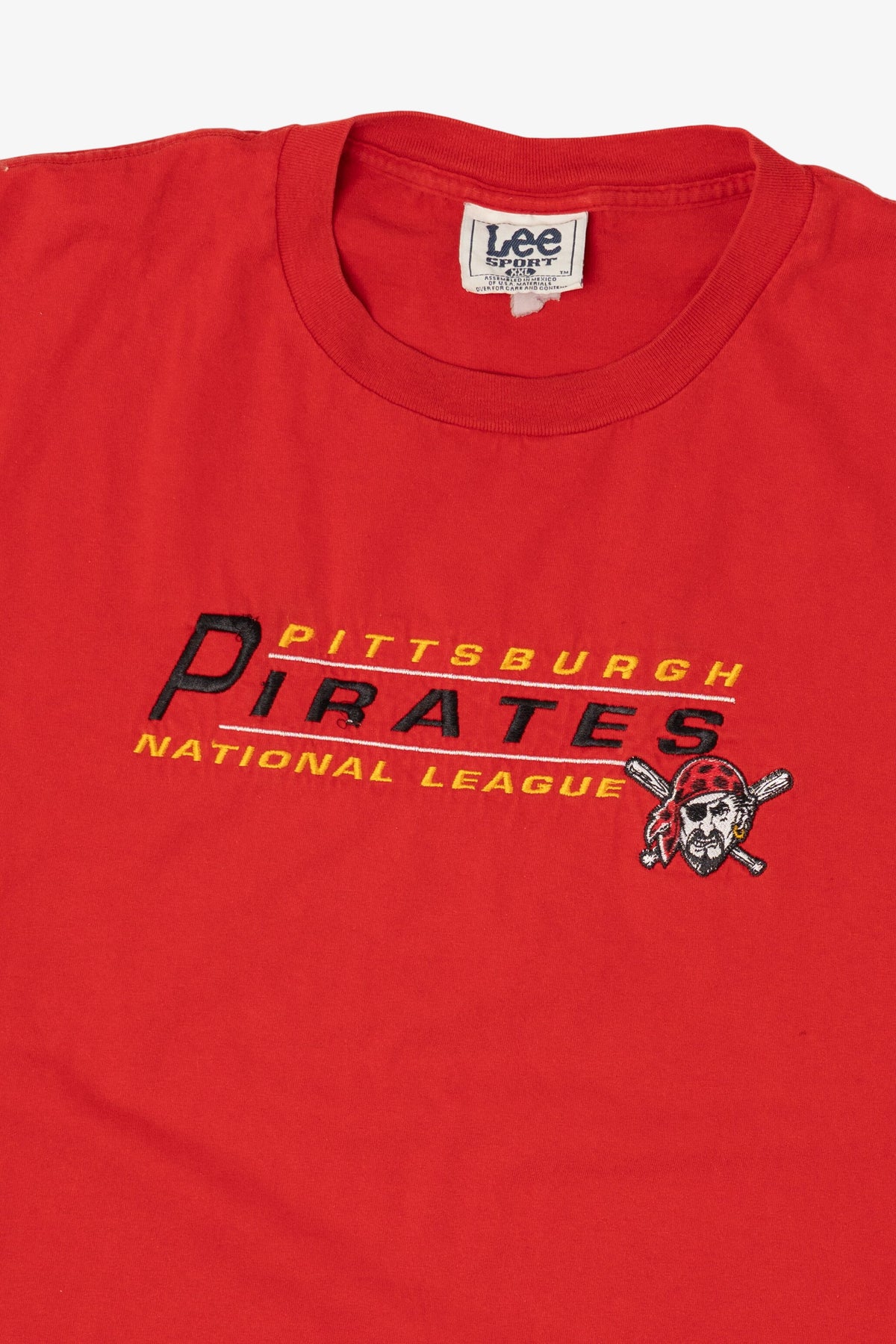 Vintage Red Pittsburgh Pirates National League T-Shirt (1990s)