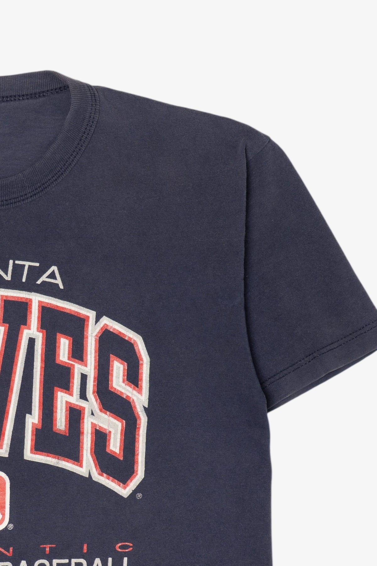 Vintage Navy Blue Atlanta Braves MLB T-Shirt (1990s)