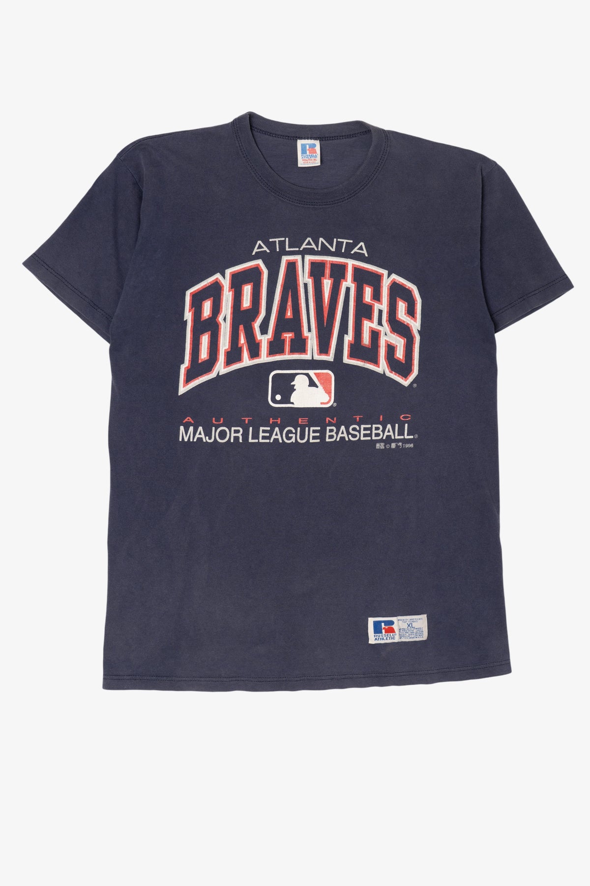 Vintage Navy Blue Atlanta Braves MLB T-Shirt (1990s)