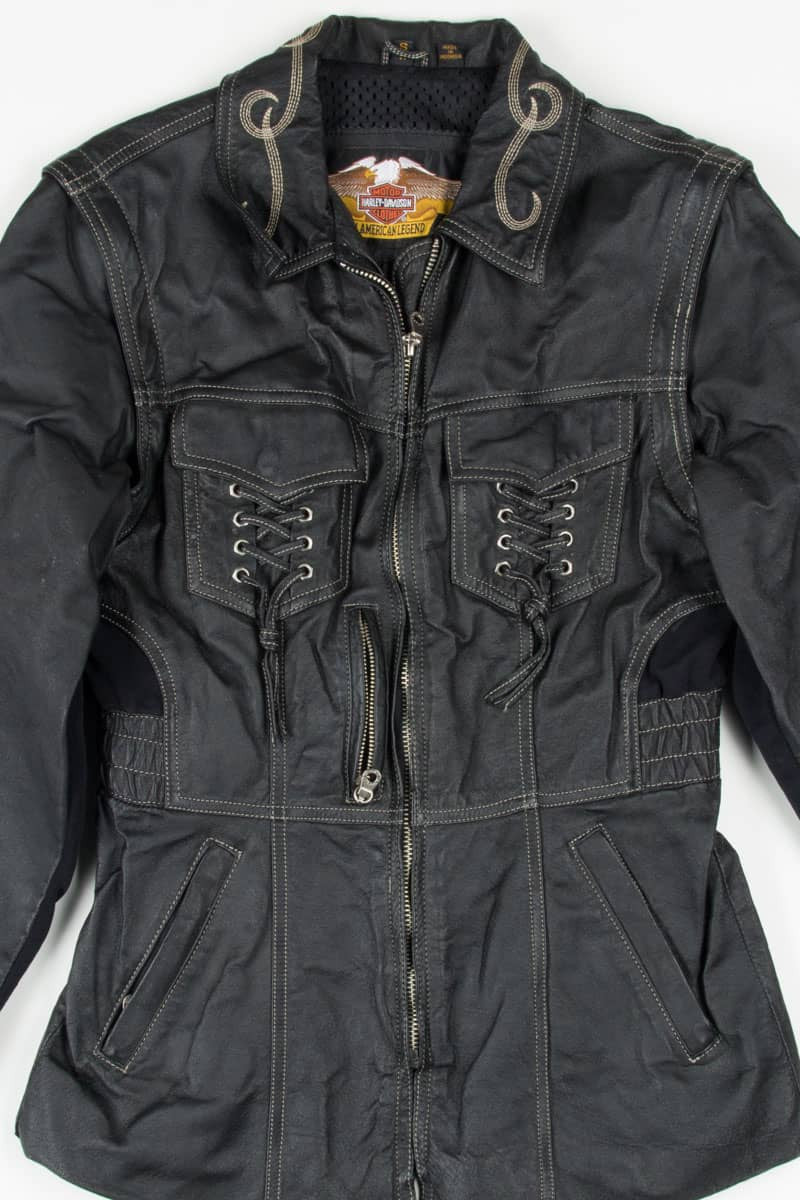 Cinched Waist Harley Davidson Motorcycle Jacket 265