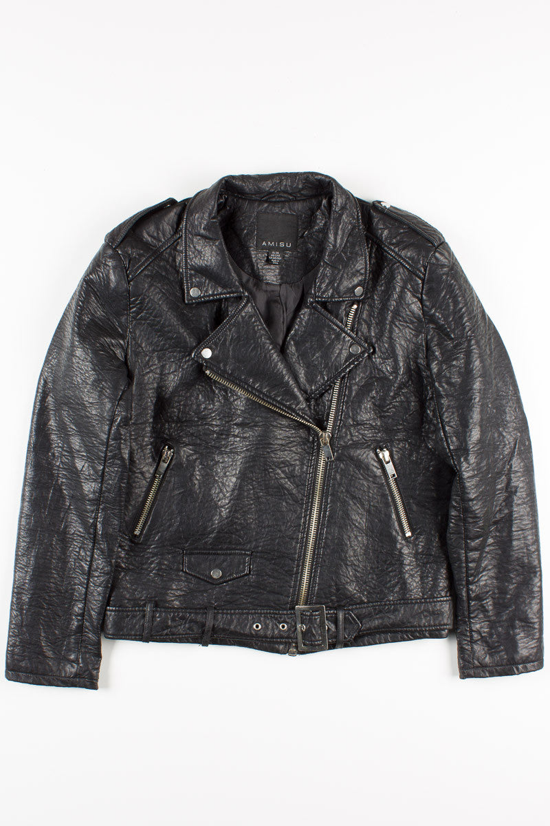 Faux Leather Perfecto Style Jacket