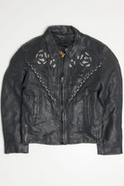 Women's Silver Rose Motorcycle Jacket