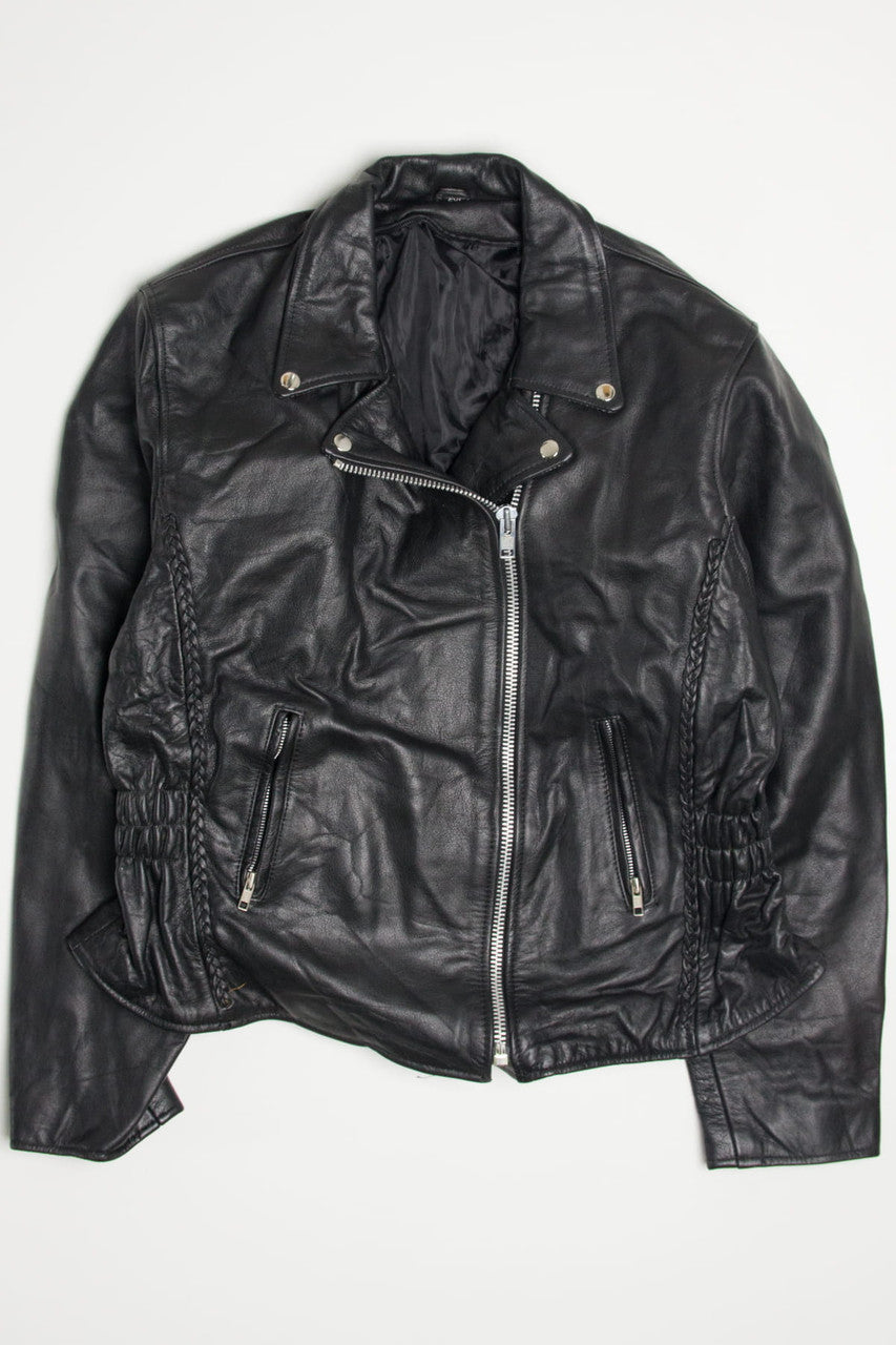 Cinched Waist Motorcycle Jacket 342