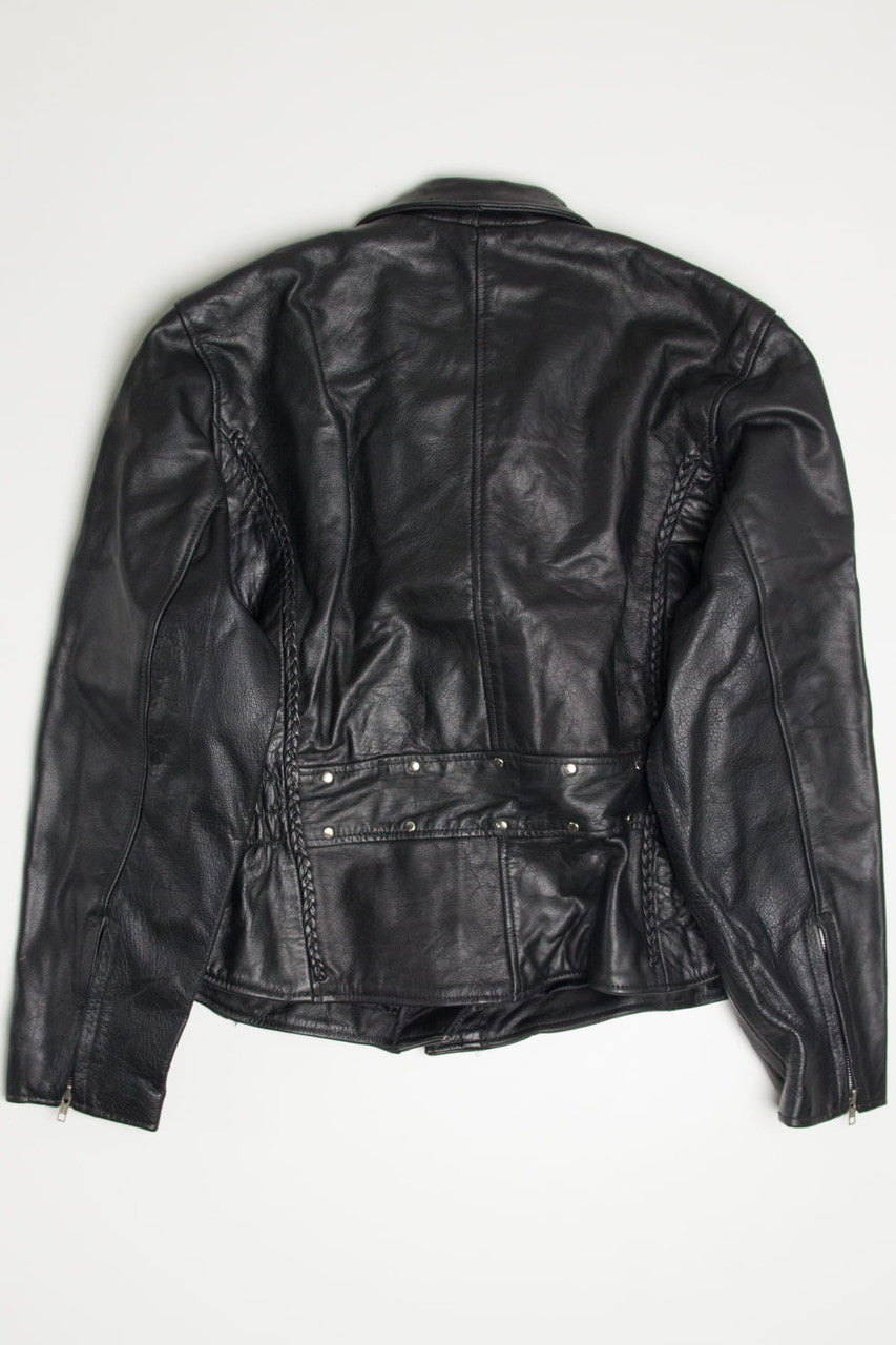 Cinched Waist Motorcycle Jacket 342