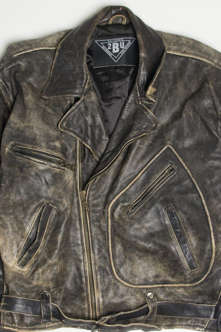 Vintage  2BU Motorcycle Jacket 344