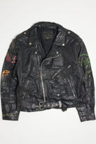 Vintage Painted Grunge Motorcycle Jacket 350