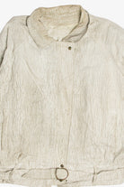 Vintage Cream Striped Motorcycle Jacket 351