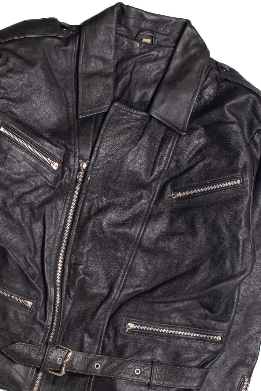 Black Motorcycle Jacket 359