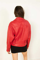 Vintage Red Wilson's Motorcycle Jacket (1990s)