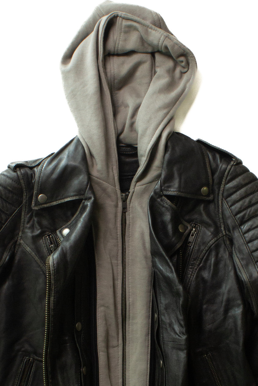 Vintage First Classics Hoodie Motorcycle Jacket (1990s)