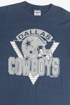 Vintage Dallas Cowboys NFL Football Helmet Graphic T-Shirt (1990s)