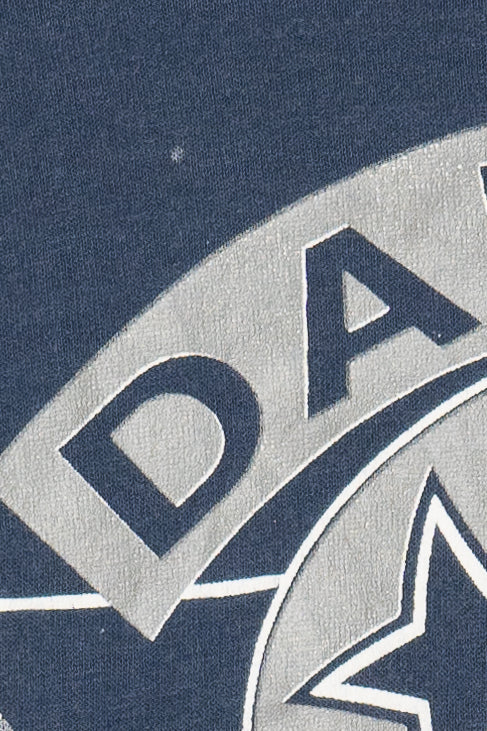 Vintage Dallas Cowboys NFL Football Helmet Graphic T-Shirt (1990s)