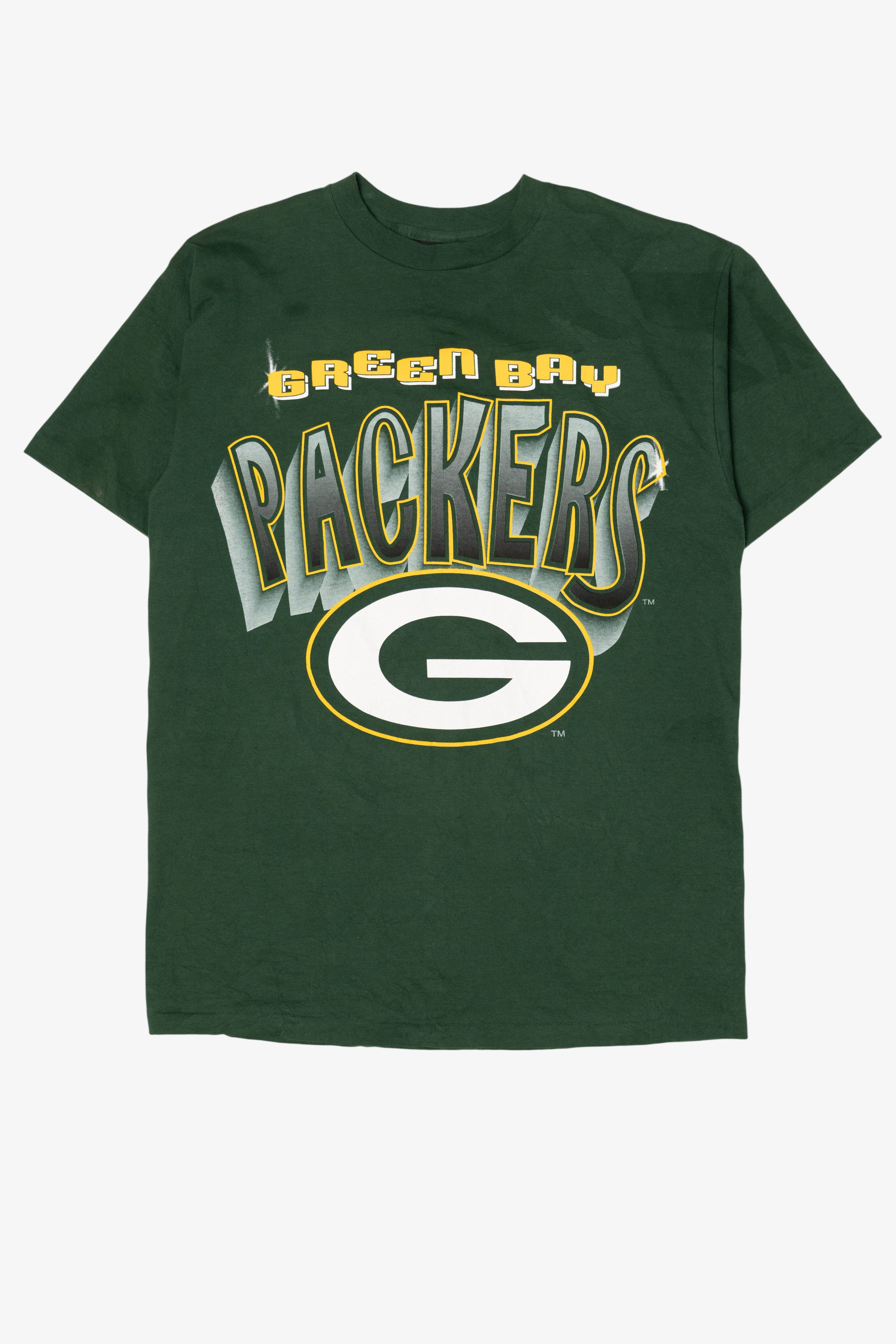 Vintage Green Bay Packers NFL Single Stitch T-Shirt (1990s)