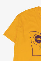 Vintage Yellow Wisconsin Green Bay Packers Peeing On Minnesota Vikings Funny T-Shirt (1980s)