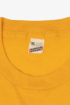 Vintage Yellow Wisconsin Green Bay Packers Peeing On Minnesota Vikings Funny T-Shirt (1980s)