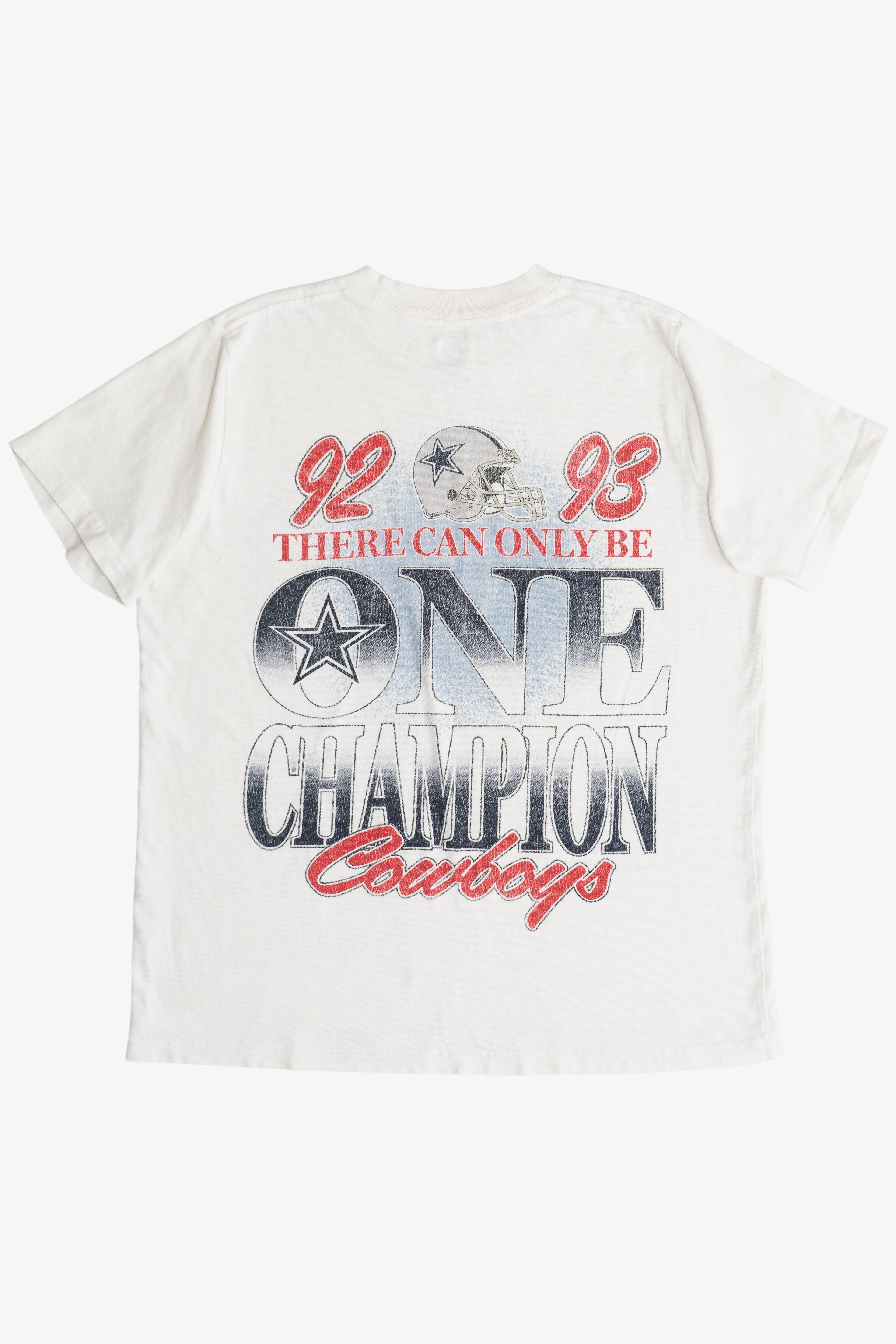 Dallas Cowboys '92 '93 Champions Reissue Modern Reprint NFL T-Shirt (2010s)
