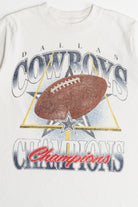 Dallas Cowboys '92 '93 Champions Reissue Modern Reprint NFL T-Shirt (2010s)