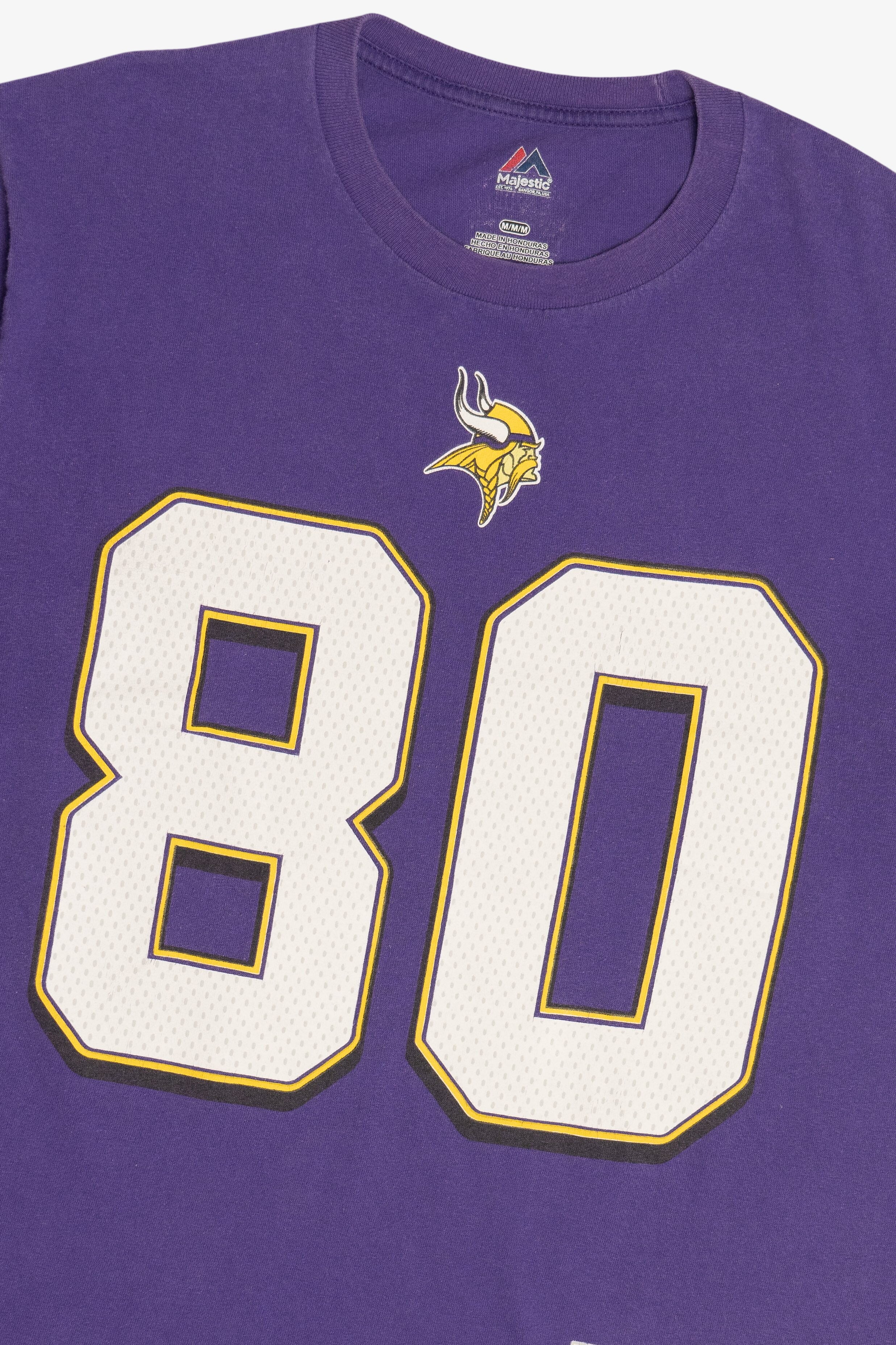 Vikings Anthony Carter #80 NFL Hall Of Fame Jersey T-Shirt (2010s)