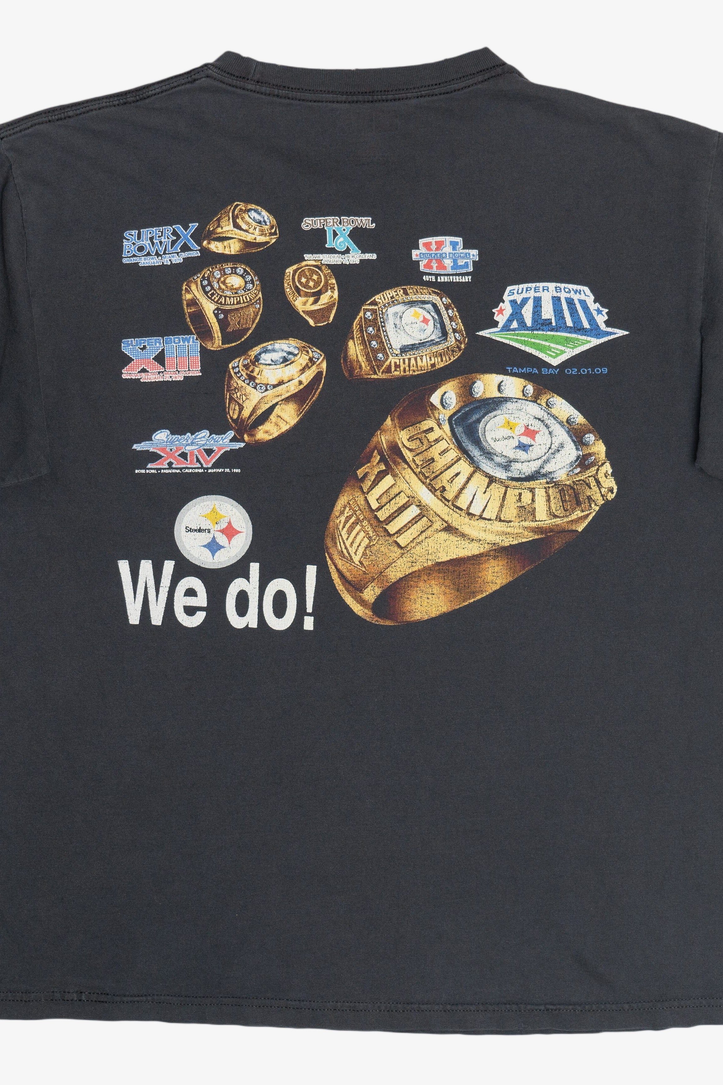 "Got Rings? We Do!" Pittsburgh Steelers Super Bowl Champion Rings NFL T-Shirt (2000s)