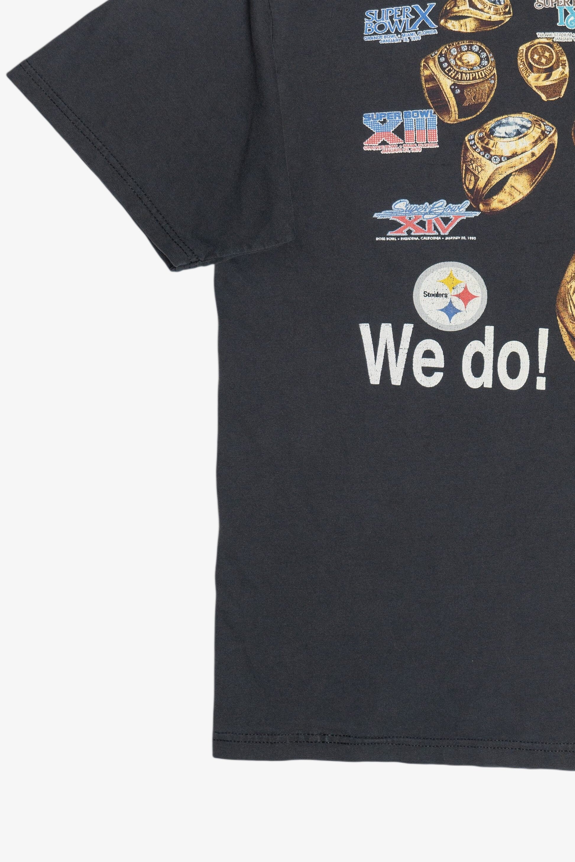 "Got Rings? We Do!" Pittsburgh Steelers Super Bowl Champion Rings NFL T-Shirt (2000s)