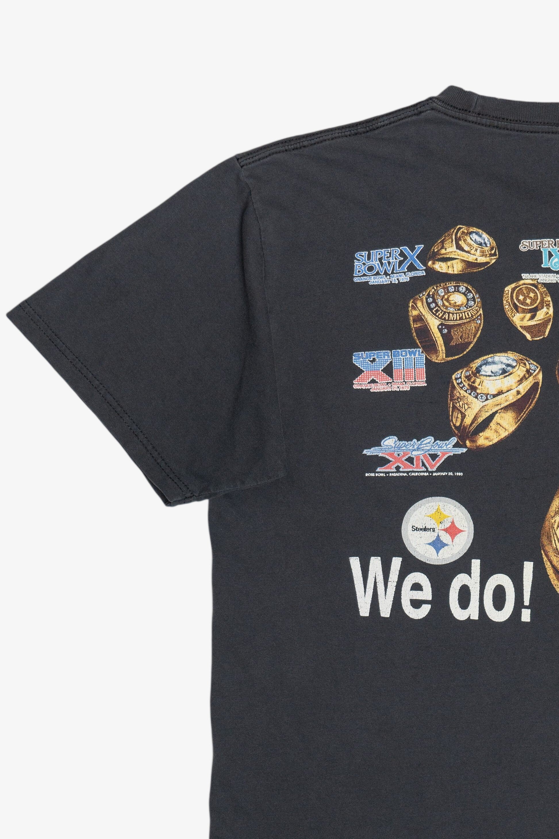 "Got Rings? We Do!" Pittsburgh Steelers Super Bowl Champion Rings NFL T-Shirt (2000s)