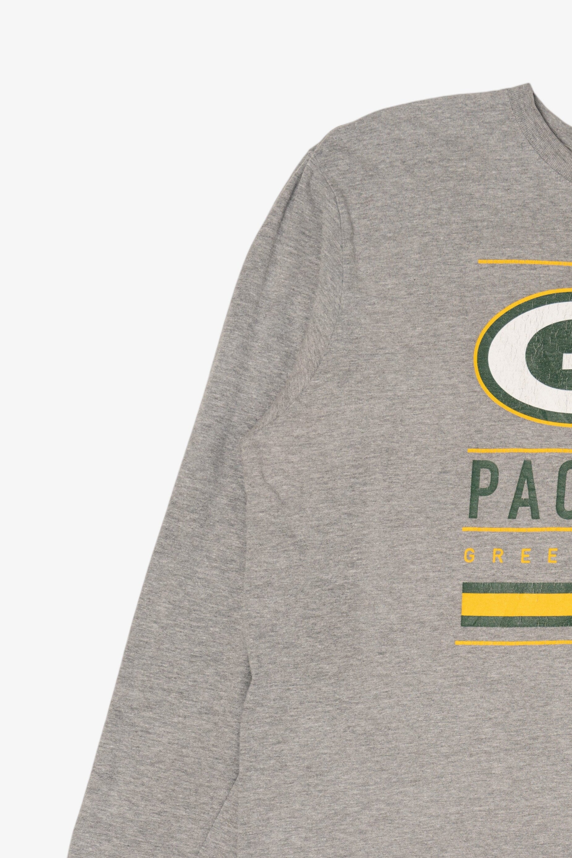 Gray NFL Green Bay Packer Long Sleeve T-Shirt (2010s)