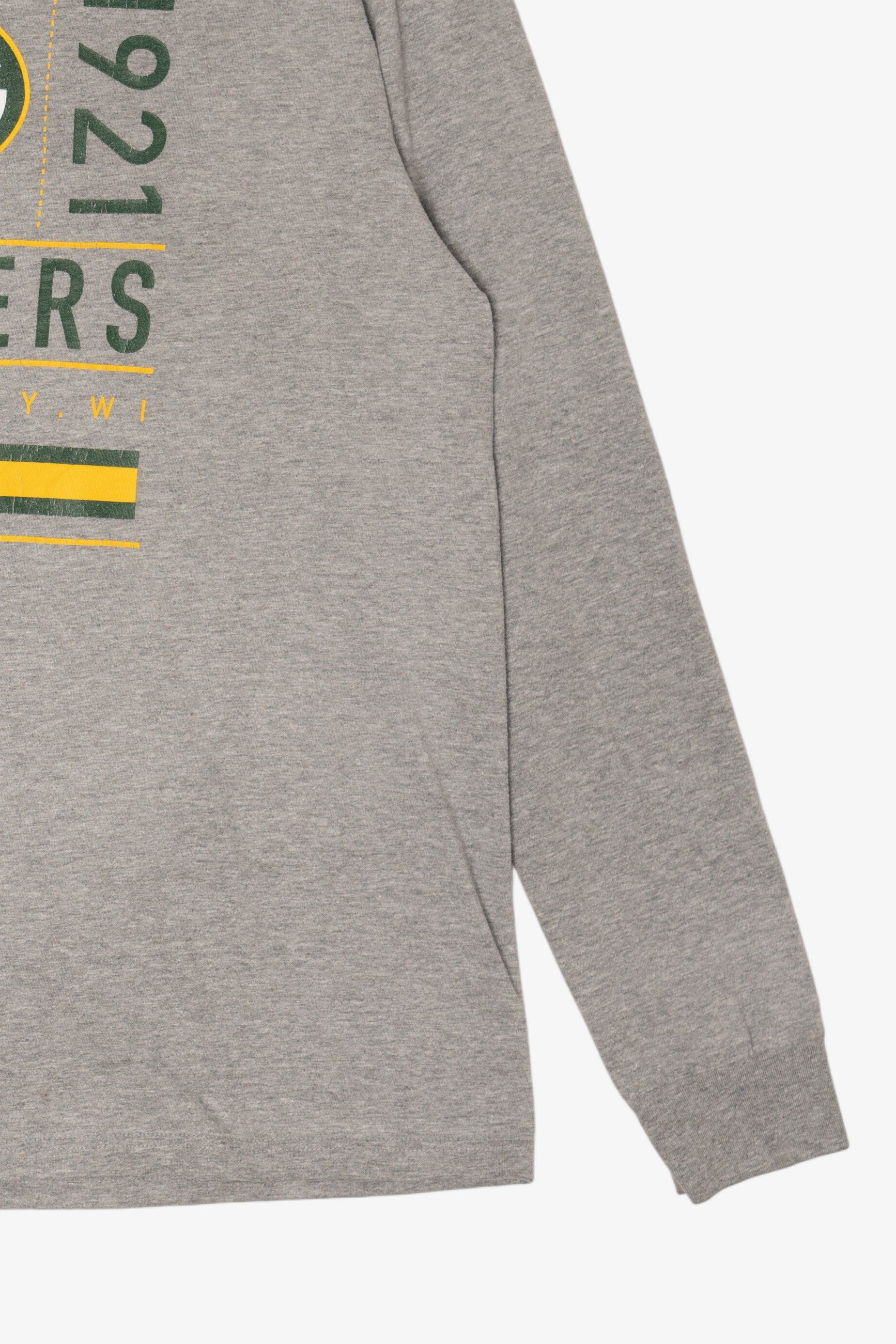 Gray NFL Green Bay Packer Long Sleeve T-Shirt (2010s)