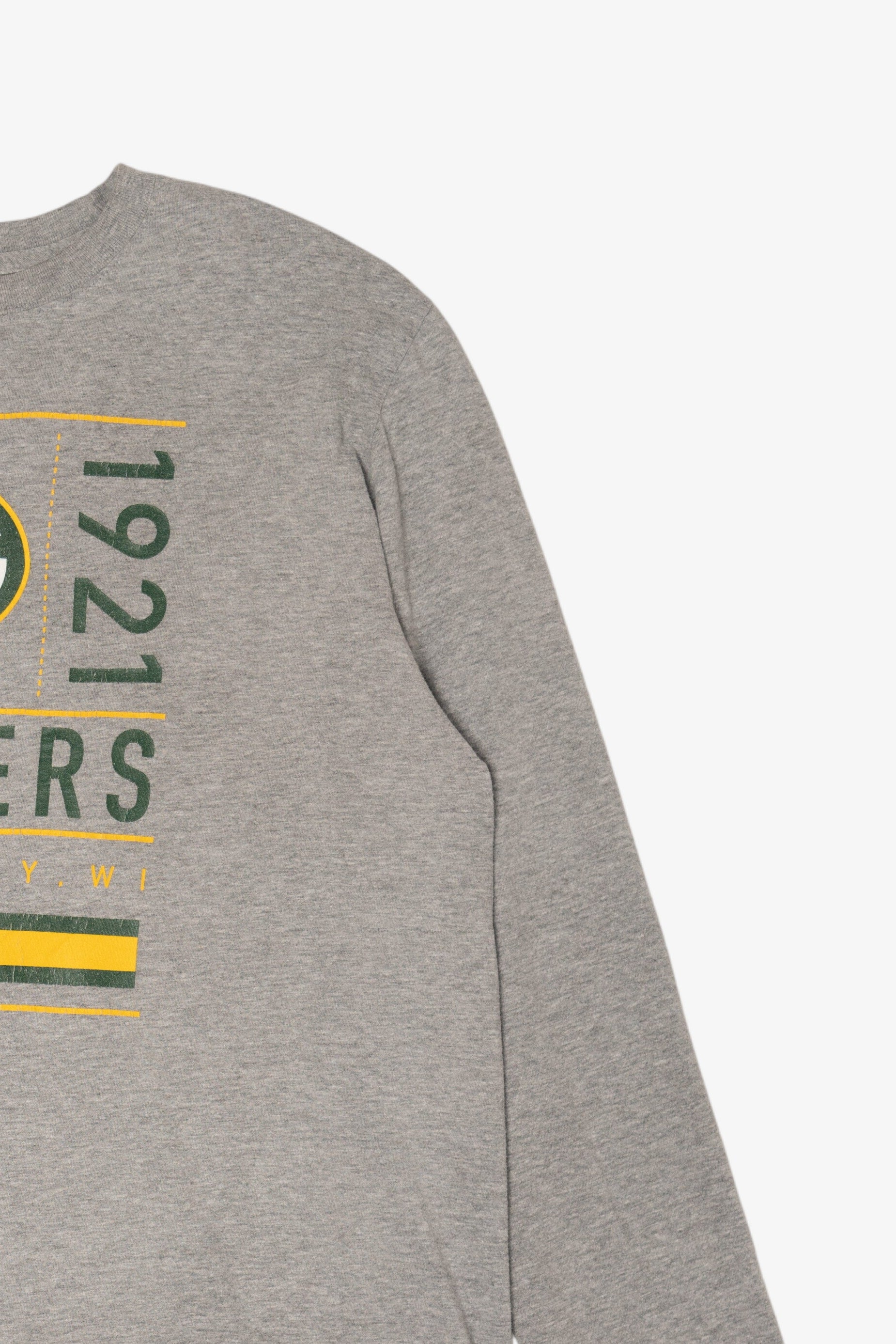 Gray NFL Green Bay Packer Long Sleeve T-Shirt (2010s)