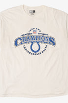 Vintage Indianapolis Colts Eastern Division Champions 1999 AFC T-Shirt (1990s)
