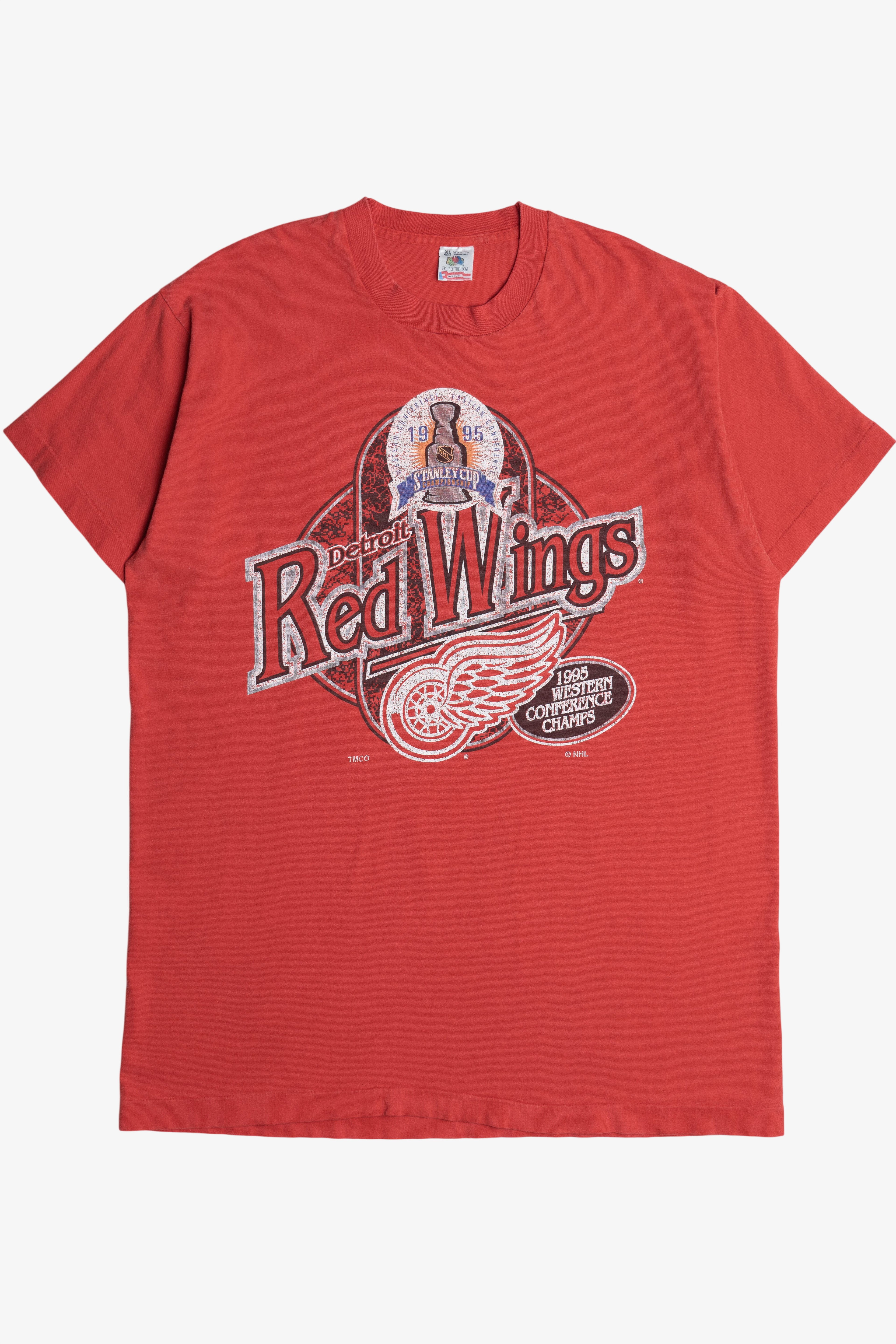 Vintage Detroit Red Wings Stanley Cup 1995 NHL T-Shirt (1990s)
