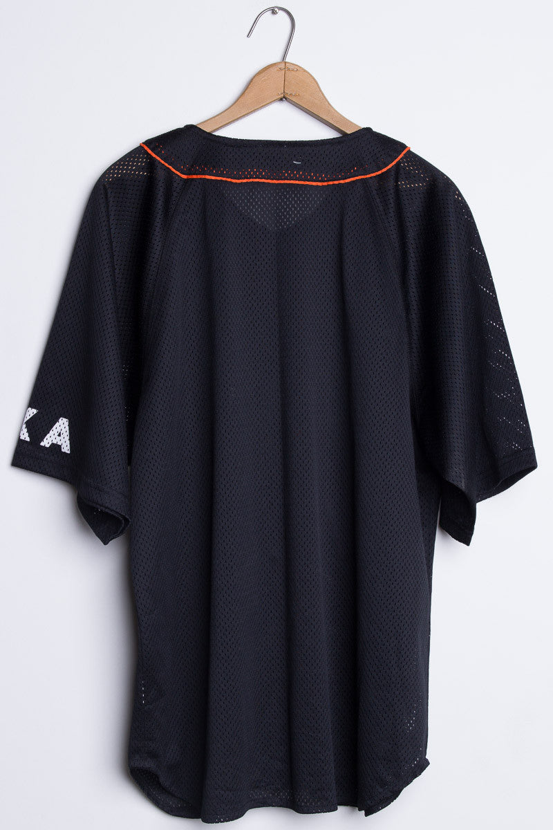 Black Japapese Baseball Jersey