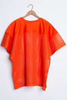 XL Orange Mesh Practice Football Jersey