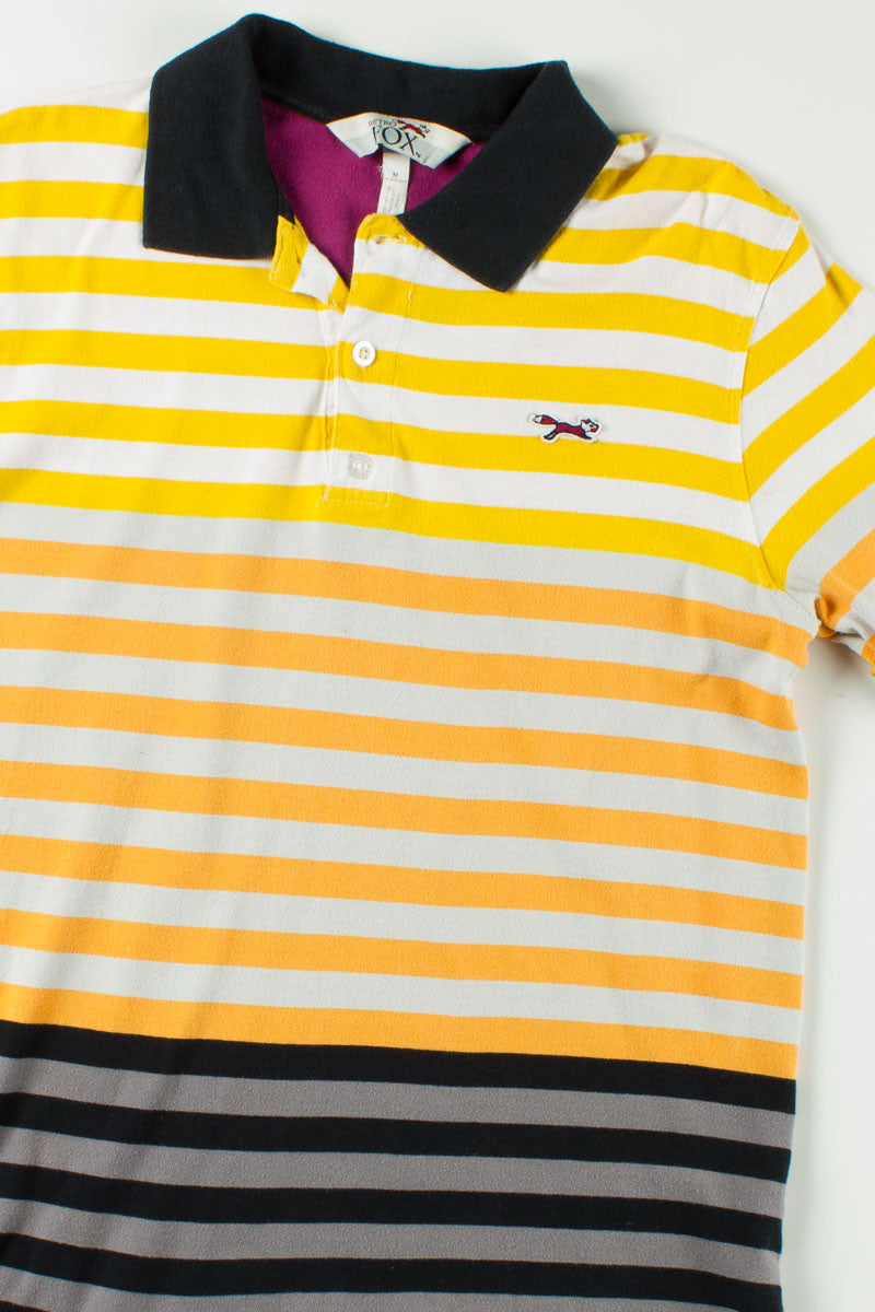 Retro Fox Striped Polo