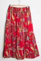 Red Paisley Maxi Skirt