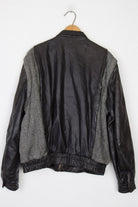 Two Tone Leather Jacket w/ Removable Sleeves