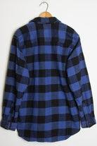Blue & Black Checkered Flannel