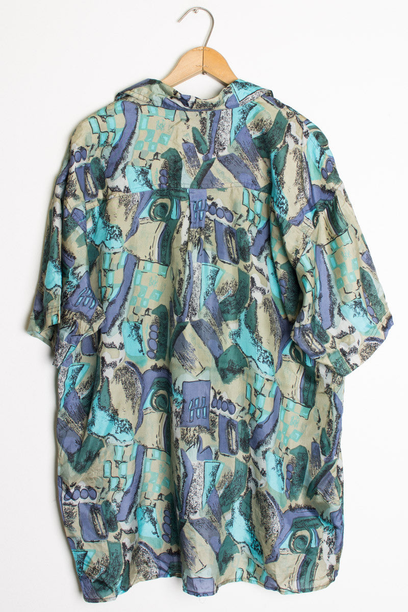 Patterned Silk Shirt