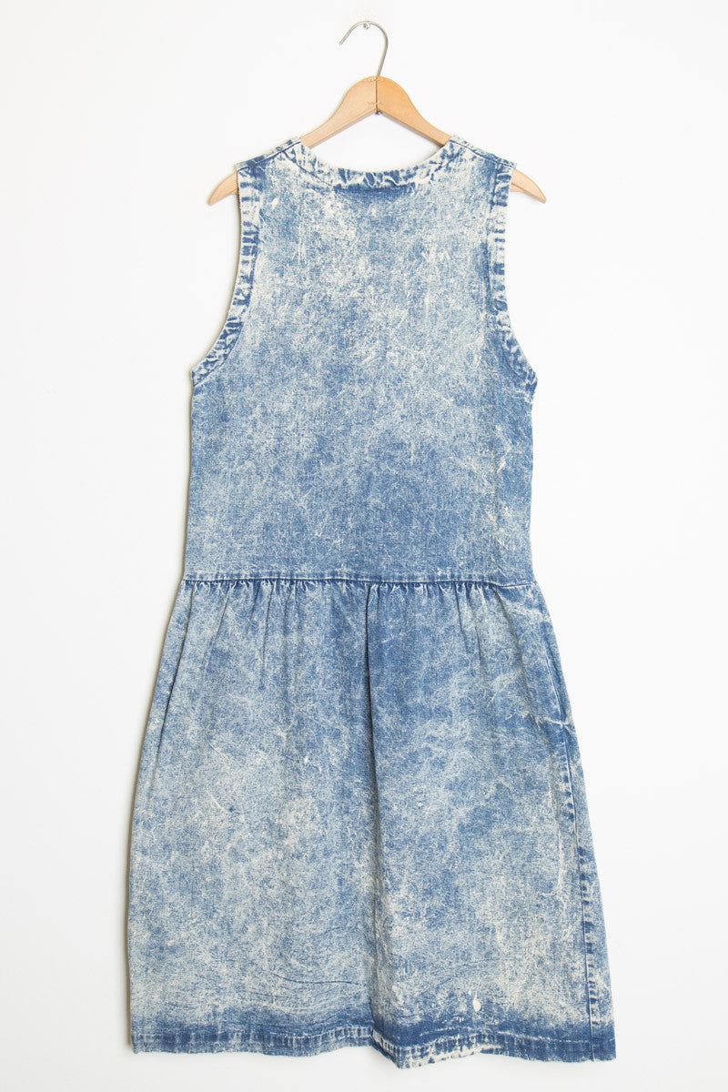 Acid Washed Denim Dress