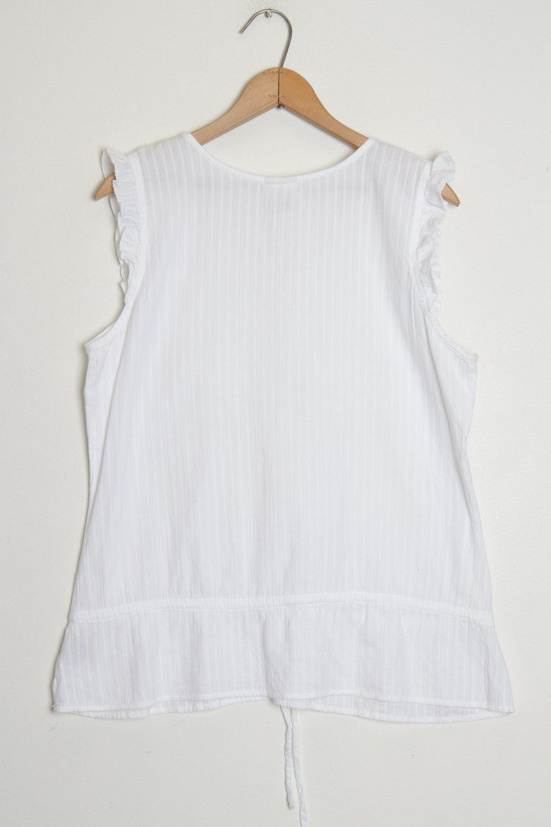 White Embroidered Top
