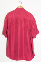 Maroon Silk Shirt
