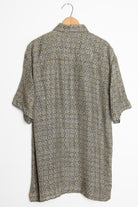 90s Patterned S/S Silk Shirt 1