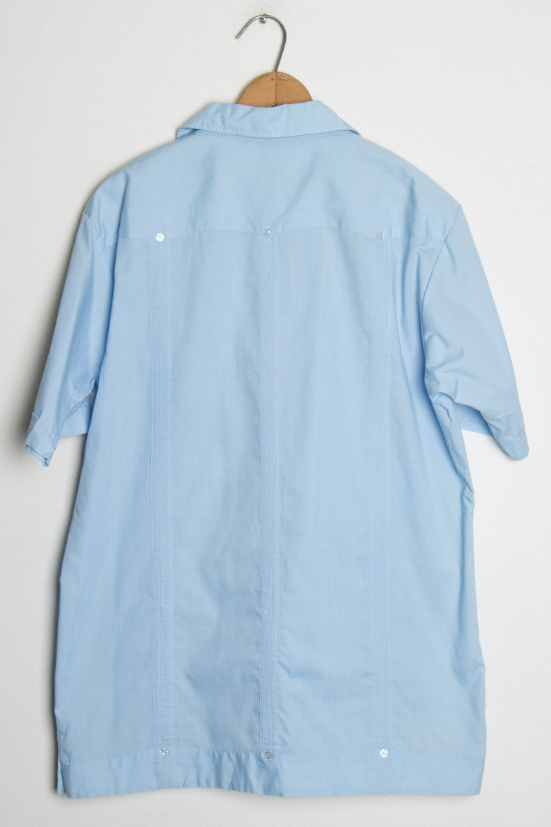 Blue Guayabera Shirt