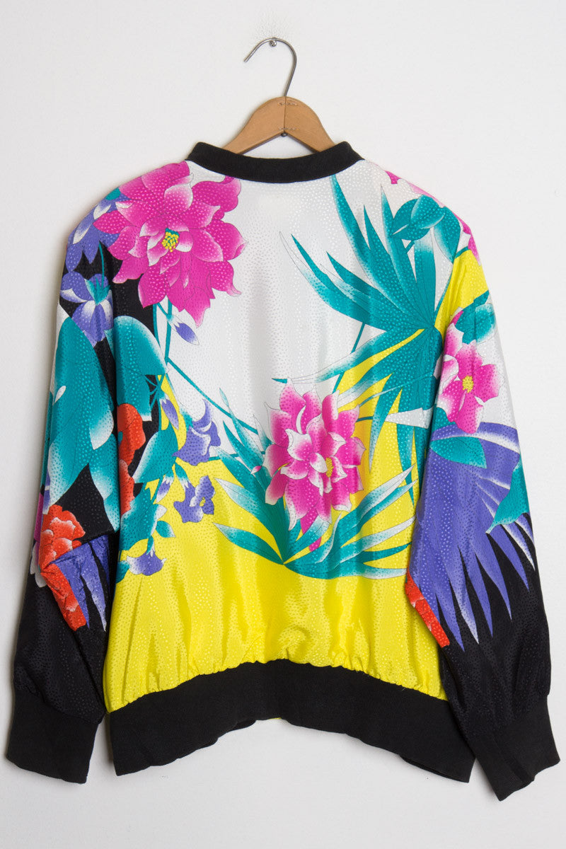 Vintage Flowering Bomber Jacket