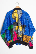 Blue Picasso Bomber Jacket