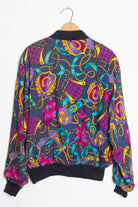 Buckle and Shield Bomber Jacket