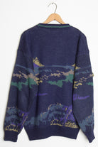 Golfers Embroidered Knit Sweater